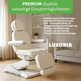 Kosmetikliege Elektrisch | Luxoria PRO 5 | Kosmetiksessel mit elektrischer Verstellung