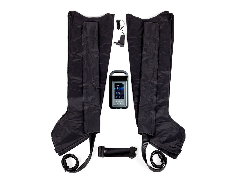 Habys Gerät für Lymphdrainage und Pressotherapie Standard 8 | 8 Luftkammern Beinmanschetten XXL | Luftschläuche