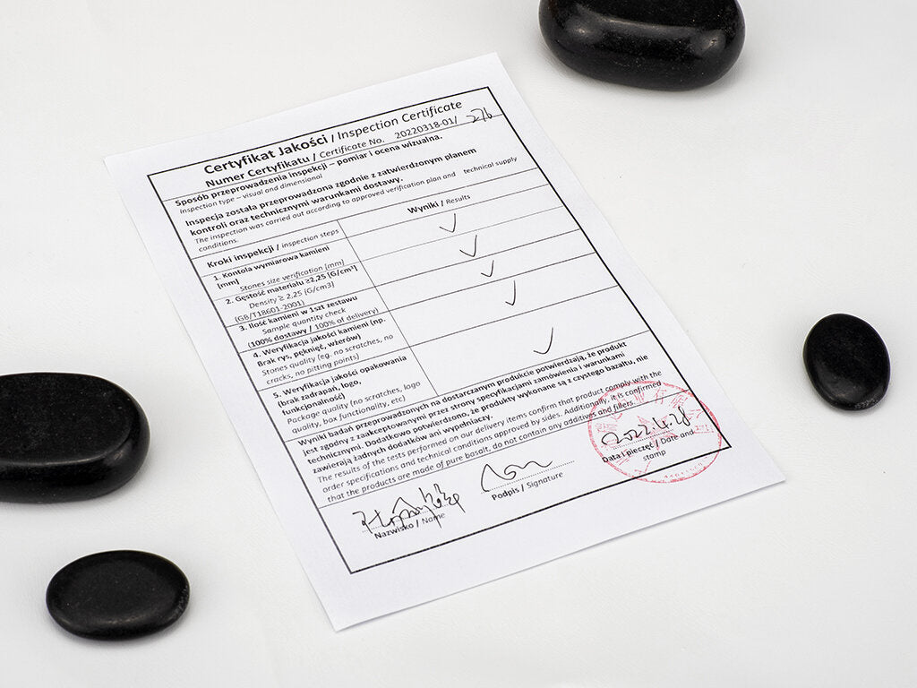 Hot Stone Massagesteine Set 36 teilig