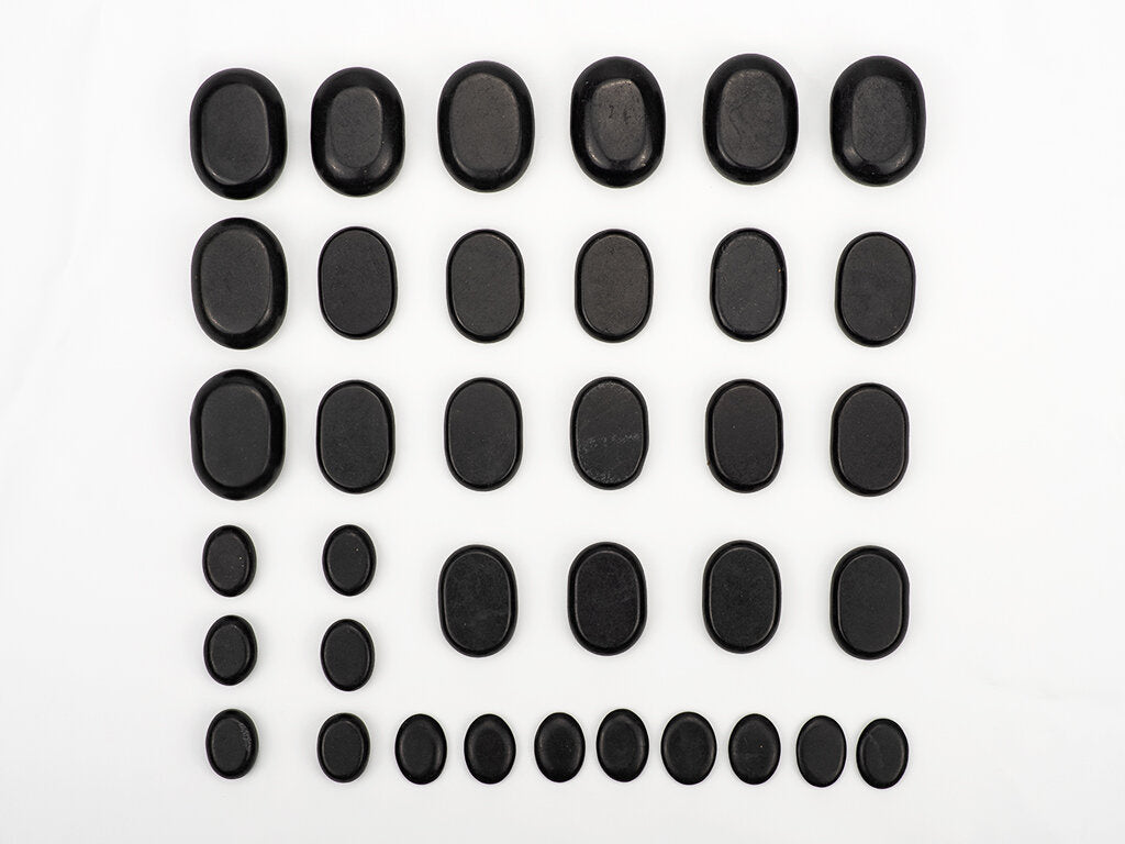 Hot Stone Massagesteine Set 36 teilig