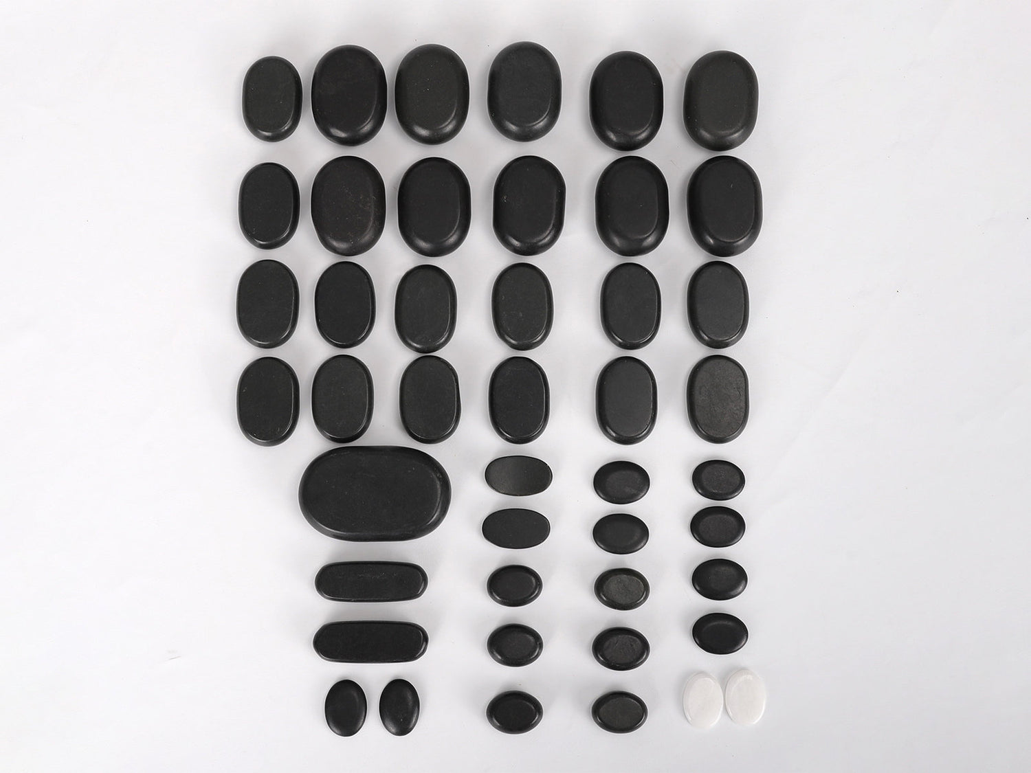 Hot Stone Massagesteine Set 45 teilig