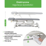 Elektrische Therapietafel Proxima V4 Ergo | 4-Segmenten | Handbediening en bedieningsframe | 3 jaar garantie