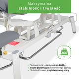 Elektrische Therapietafel Proxima V4 Ergo | 4-Segmenten | Handbediening en bedieningsframe | 3 jaar garantie