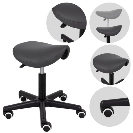 Ergonomische Zadelkruk Lumo Zwart