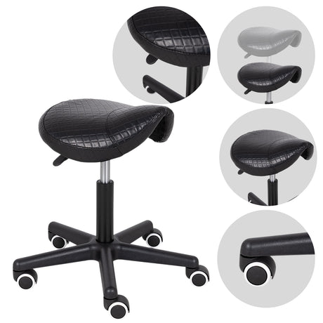Ergonomische Zadelkruk Lumo Zwart