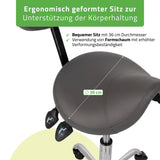 Ergonomische Zadelkruk met Rugleuning Sola