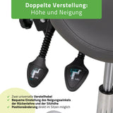 Ergonomische Zadelkruk met Rugleuning Sola