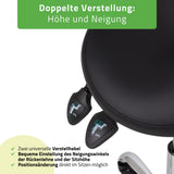Ergonomische Zadelkruk met Rugleuning Sola