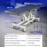 Massageliege Hydraulisch Ultima H3 | Therapieliege mit hydraulischer Höhenverstellung